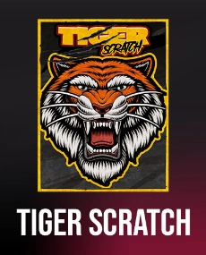 Hacksaw Tiger Scratch Skrapelodd
