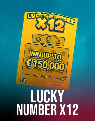 Lucky Numbers x12 Skrapelodd