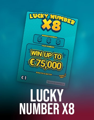 Lucky Numbers x8 Skrapelodd
