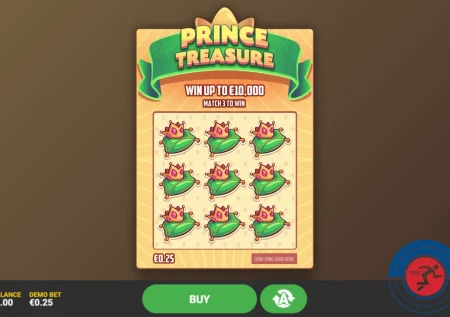 Prince Treasure skrapelodd (€10,000.00)