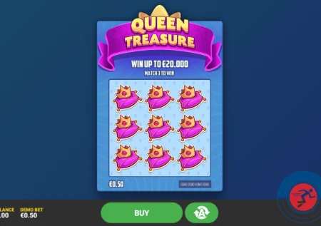 Queen Treasure skrapelodd (€20,000.00)