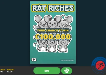Rat Riches skrapelodd (€100,000.00)