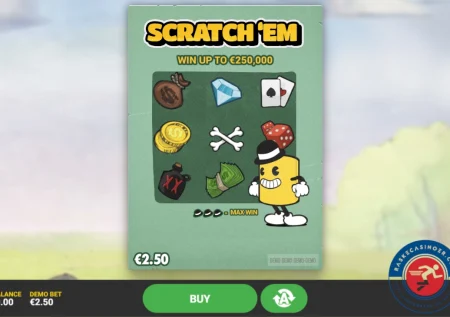 Scratch’Em skrapelodd (€250,000.00)