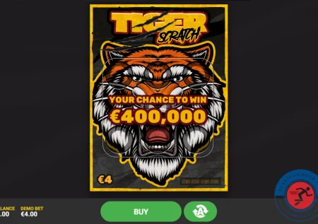 Tiger Scratch skrapelodd (€400,000.00)