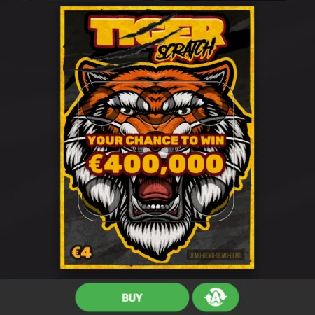 Tiger Scratch skrapelodd (€400,000.00)