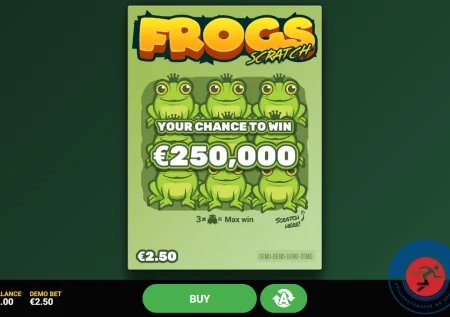 Frogs Scratch skrapelodd (€250,000.00)