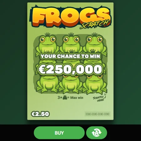 Frogs Scratch skrapelodd (€250,000.00)