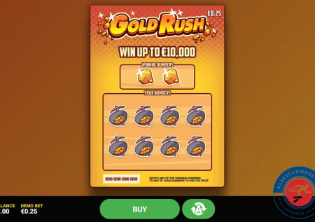 Gold Rush skrapelodd (€10,000.00)