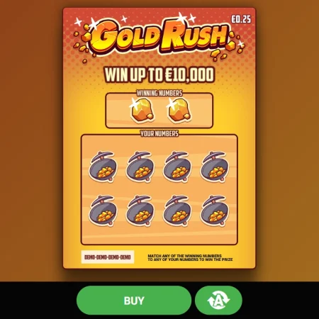 Gold Rush skrapelodd (€10,000.00)