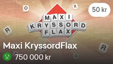 Maxi KryssordFlax skrapelodd