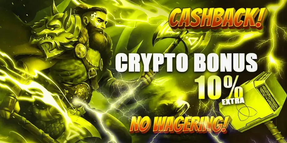 Crypto Cashback thor casino