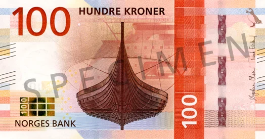 Norsk 100 kroneseddel
