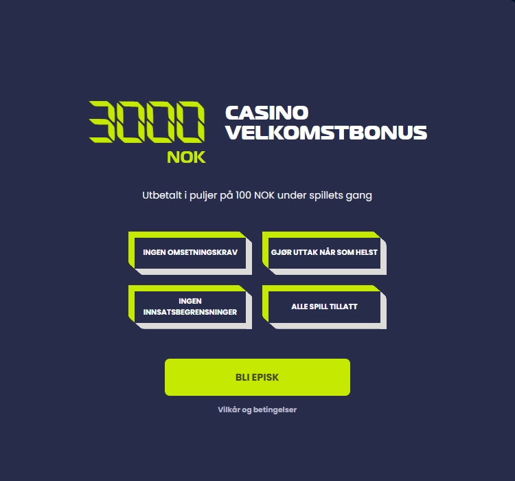 EpicBet Casino Casino velkomstbonus