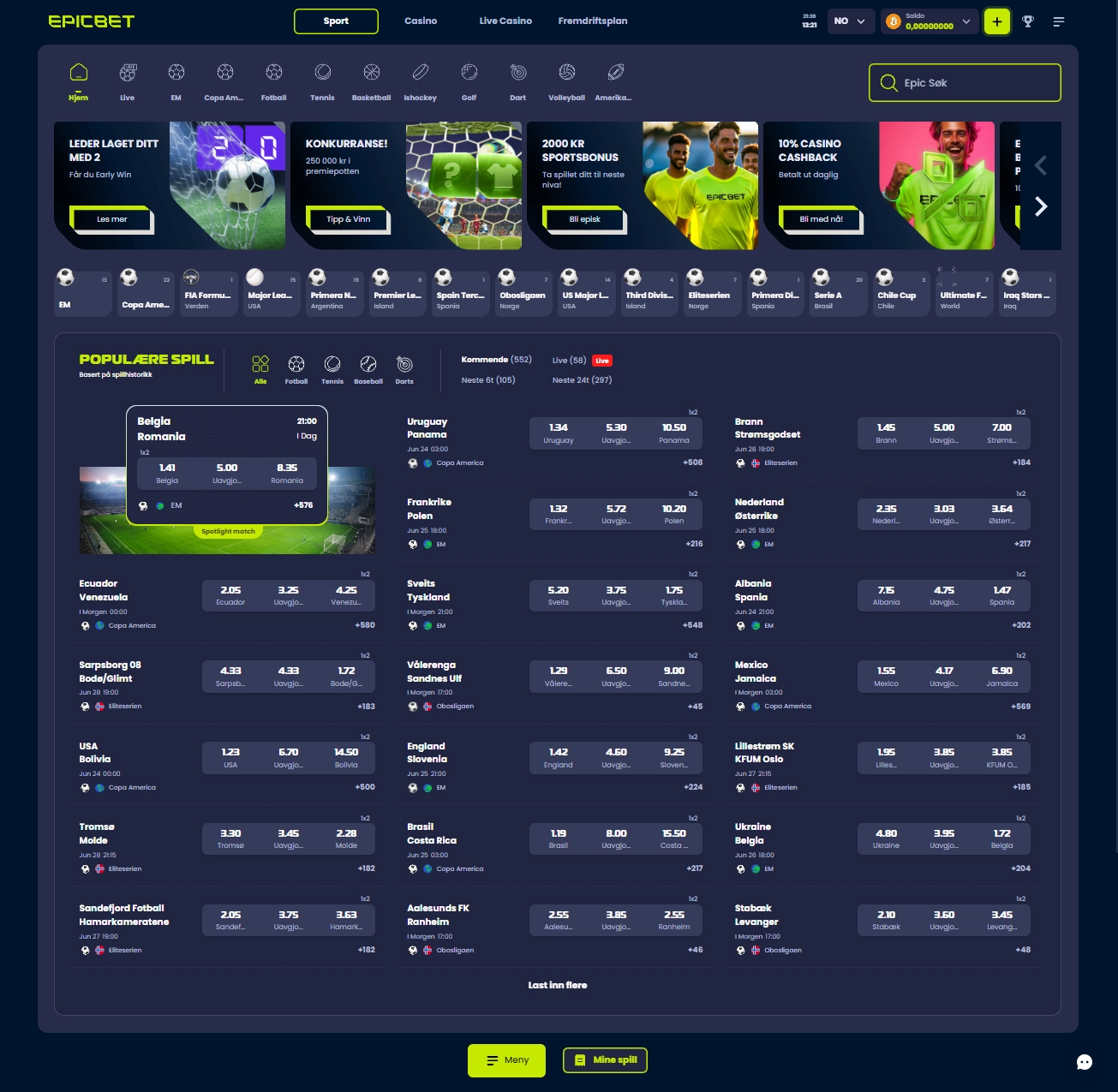 Epicbet Casino Sports Betting