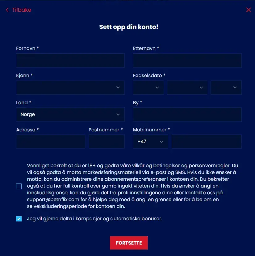 betnflix registrer konto
