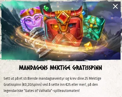 nords mandag free spins