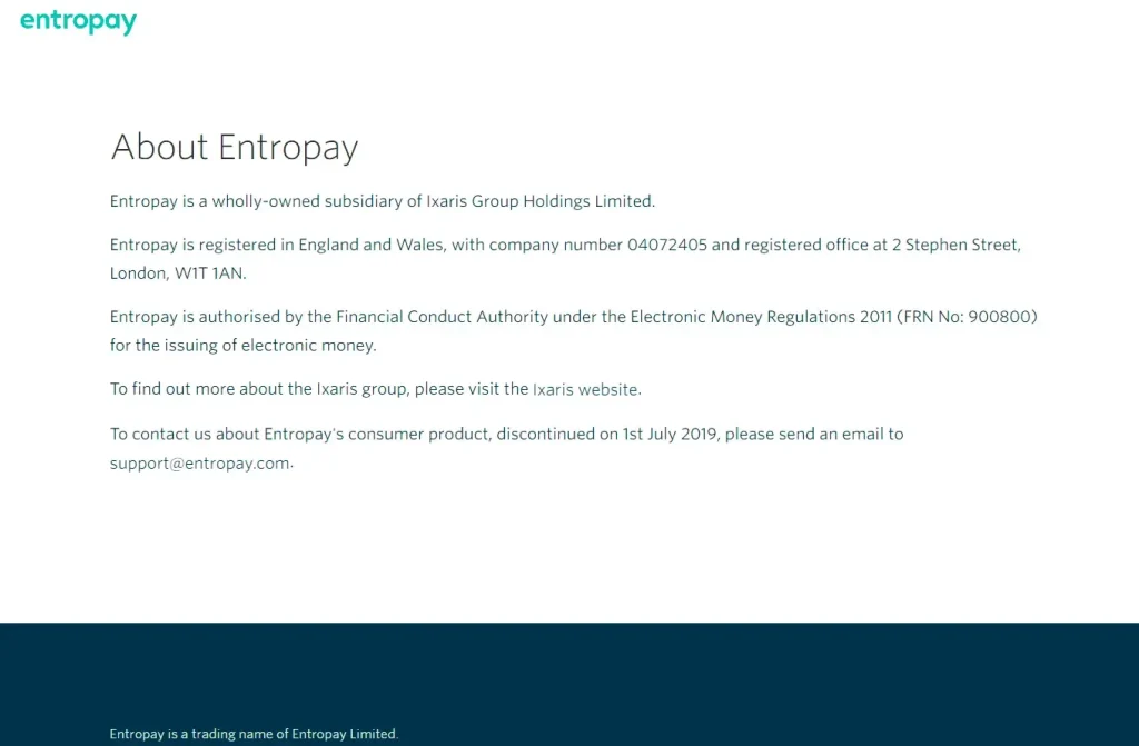 entropay hovedside