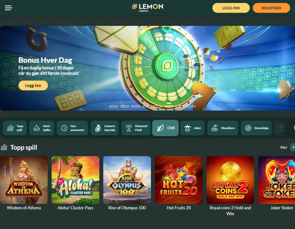 Feir 17. mai med gratisspinn uten innskudd fra Raskecasinoer.com 🇳🇴🎉 6 Lemon Casino Index