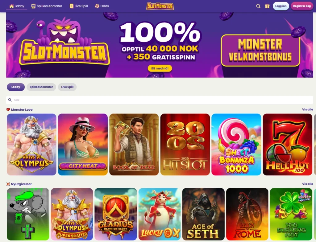 Feir 17. mai med gratisspinn uten innskudd fra Raskecasinoer.com 🇳🇴🎉 9 Slotmonster Casino Indexside