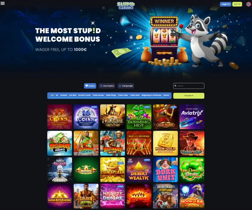 Feir 17. mai med gratisspinn uten innskudd fra Raskecasinoer.com 🇳🇴🎉 3 Stupid Casino Index