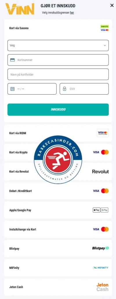 VINN Casino Anmeldelse 11 Vinn Casino Raske betalninger