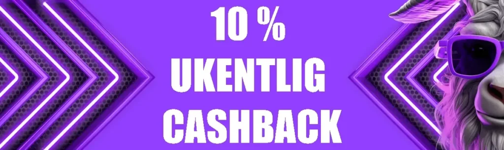 Goatz Casino 10 UKENTLIG CASHBACK