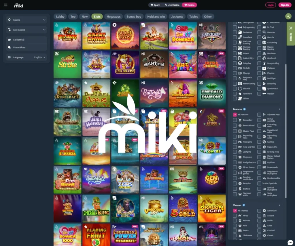 Miki Casino Spilleautomater