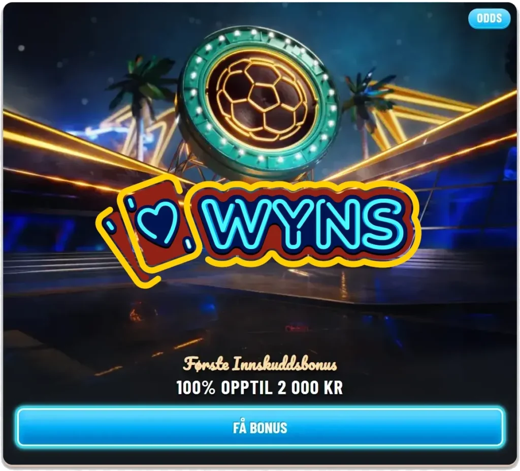 Wyns velkomstbonus Sport