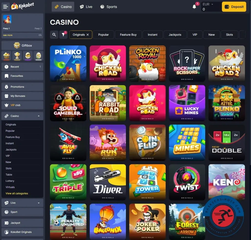 Kokobet Casino Anmeldelse 7 Kokobet Casino Originals spill Raskecasinoer.com