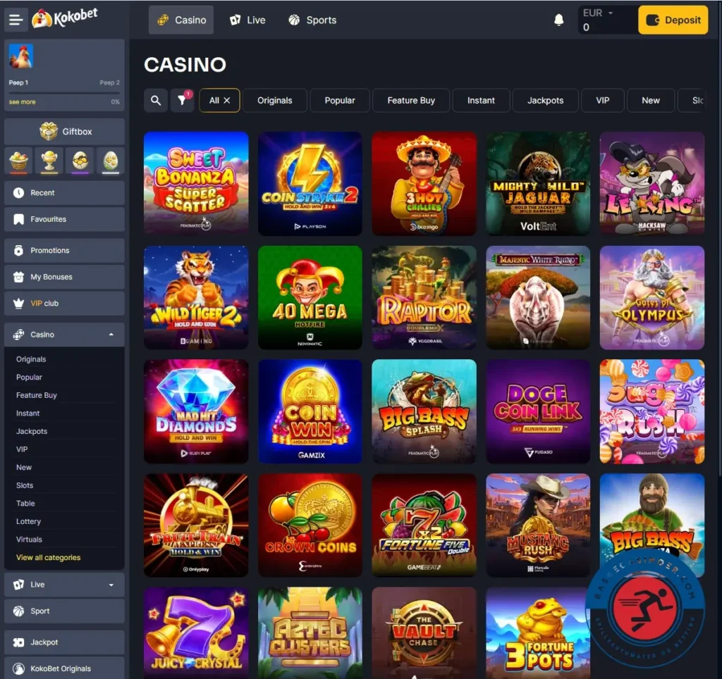 Kokobet Casino Anmeldelse 6 Kokobet Casino Spilleautomater Raskecasinoer.com