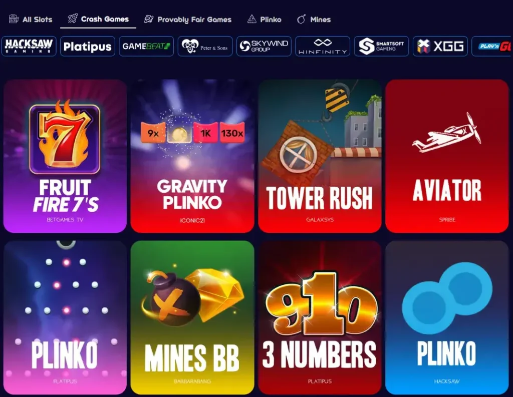 Spinsino Casino 17 Spinsino Casino Crash games