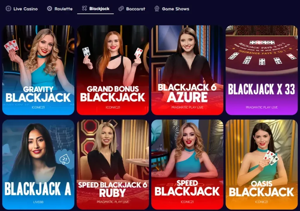Spinsino Casino 14 Spinsino Casino Live casino Blackjack