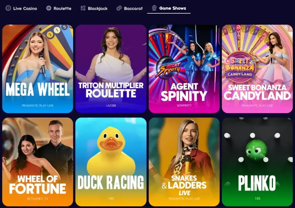 Spinsino Casino 11 Spinsino Casino Live casino Game shows