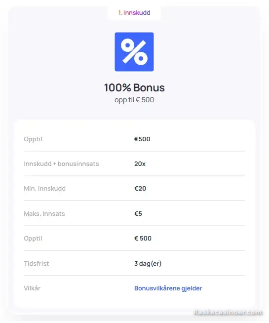 Hype Kasino Anmeldelse 7 Hype Kasino Velkomstbonus