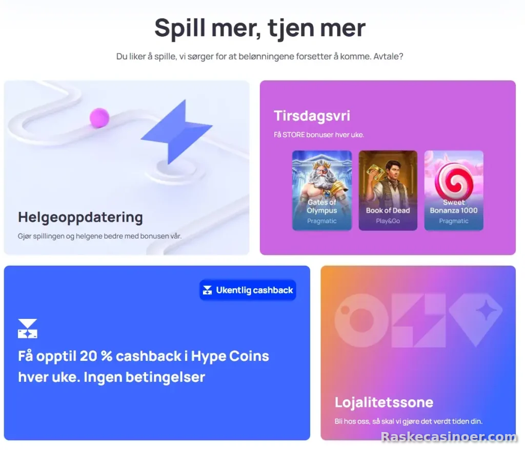 Hype Kasino Anmeldelse 10 Hype Kasino Fordeler