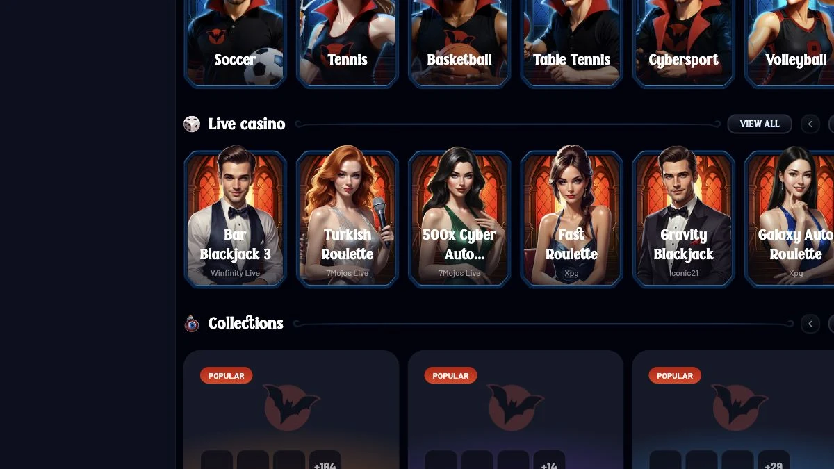 Dracula forside testet for Raske Casinoer