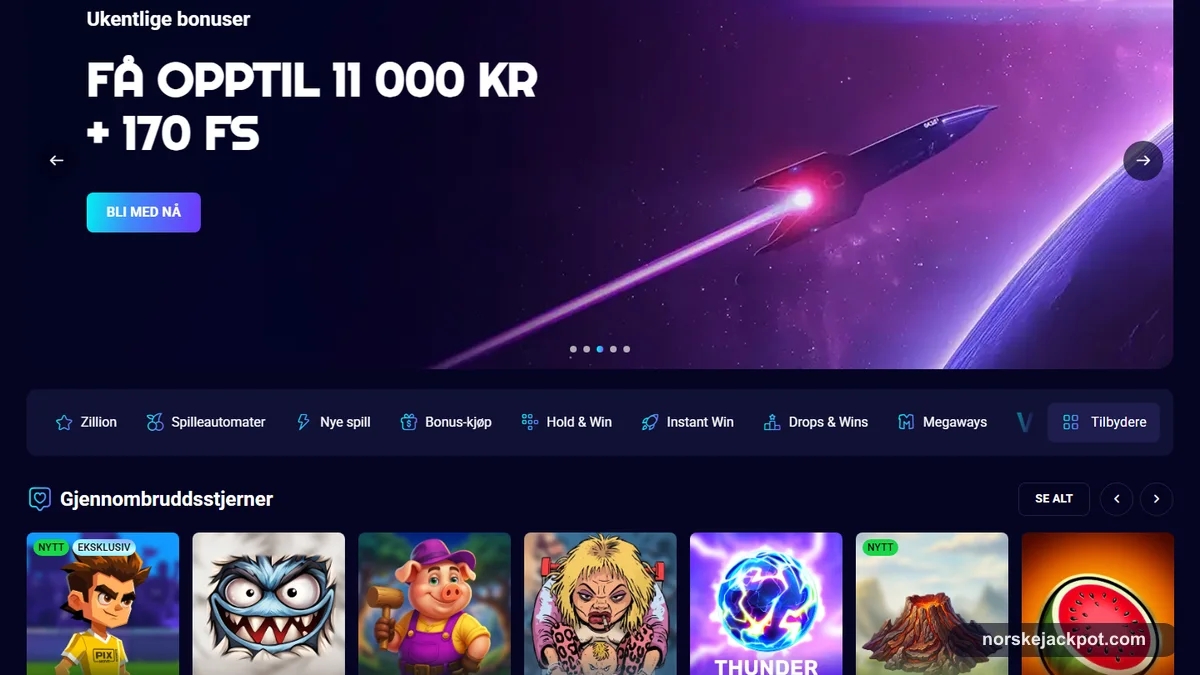 Spinjo Casino Anmeldelse 3 Spinjo Casino spilleautomater jackpotter og bonuskjop